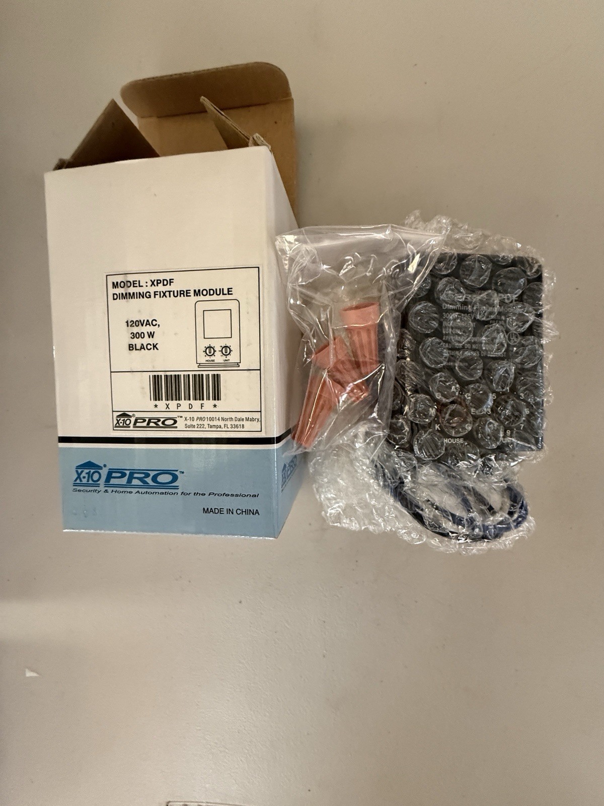 X-10 PRO XPDF Dimming Fixture Module Dimmer 120VAC 300W Black
