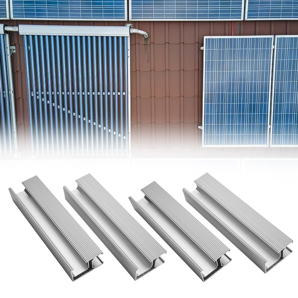 PV Solar Panel Bracket Rail 200mm Aluminum Alloy Mounting Track – 1 to 8 pcs