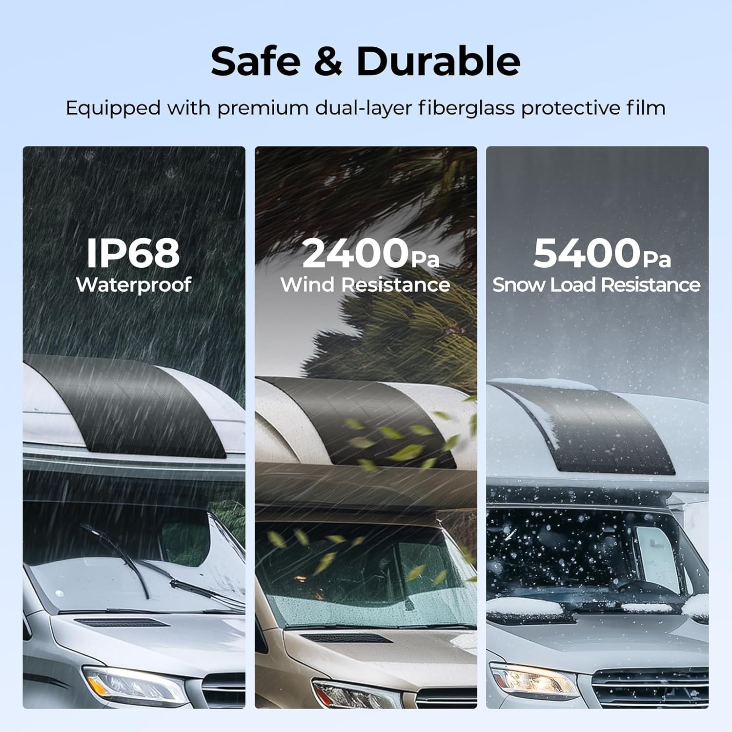 Lightweight 200W Flex Solar Panel – Perfect for Curved Surfaces & Easy Mounting