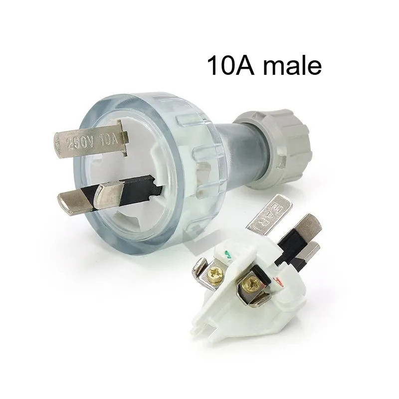 1Pcs Rewirable Plug Socket Australian Female Socket 3 Prong Electrical Socket Gr