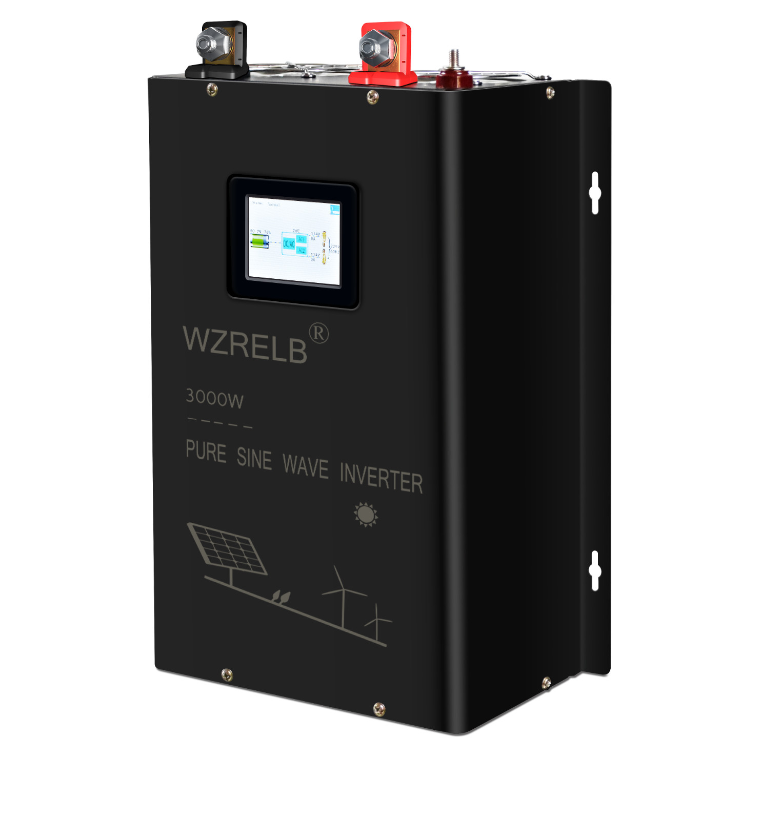 3000/4000W Split Phase Pure Sine Wave Inverter 24V/48VDC to AC120V 240V 5Outlets