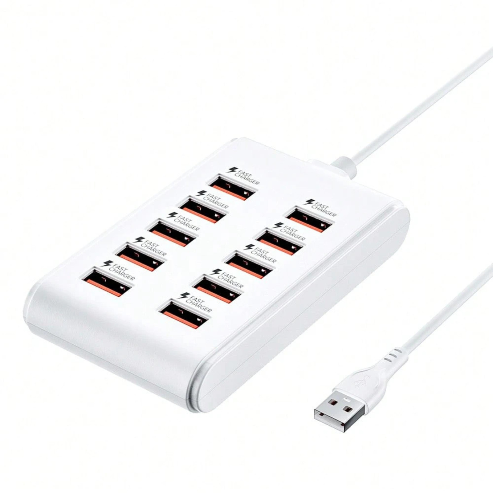 USB Power Strip Type C Outlets Multiple Fast Charging Hub Stations 1m Cable 66W