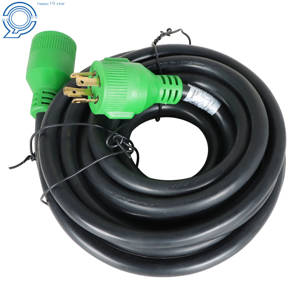 30 Amp 25 Feet Heavy Duty Generator Power Cord NEMA L14-30P/R 4×10 Gauge 7500W