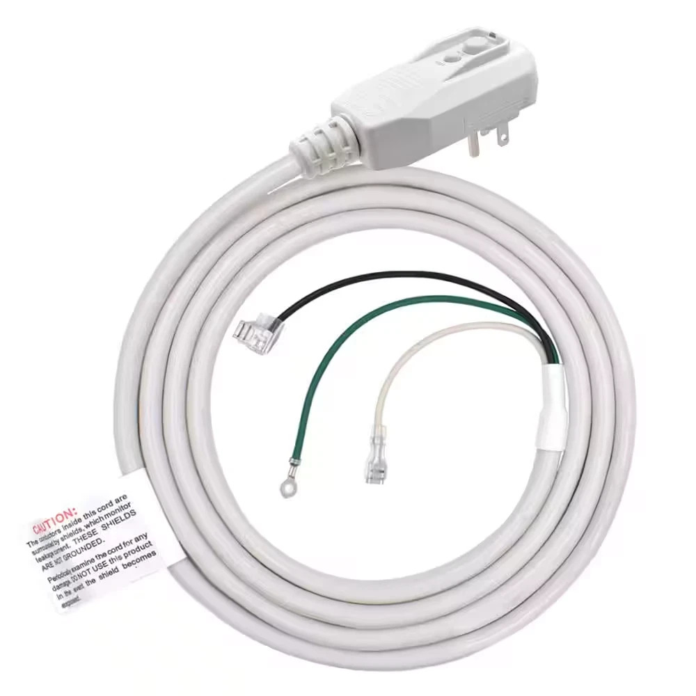 7.5Ft. 120V 15Amp 1800W LCDI Power Cord Plug for Air Conditioner,Leakage Current