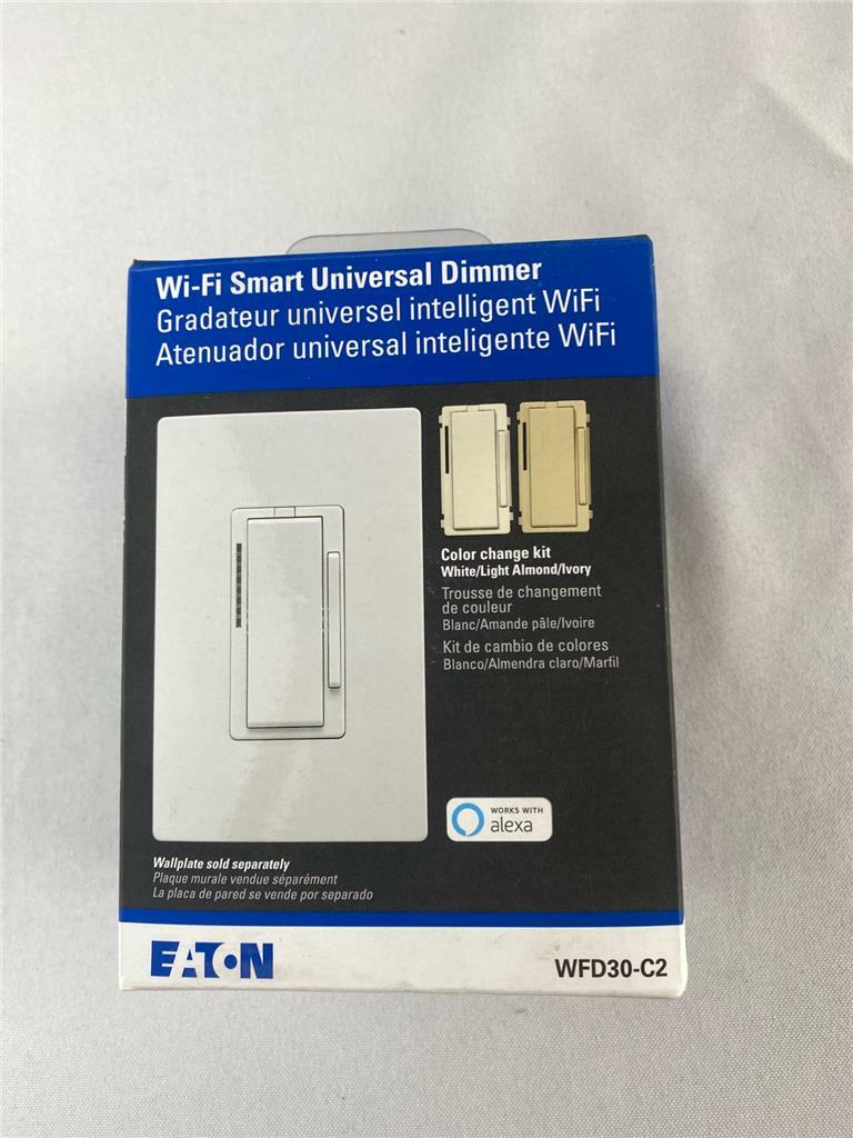 @ Eaton Wi-Fi Smart Universal Dimmer WFD30-C2-BX-LW Title 24 Compliant NEW