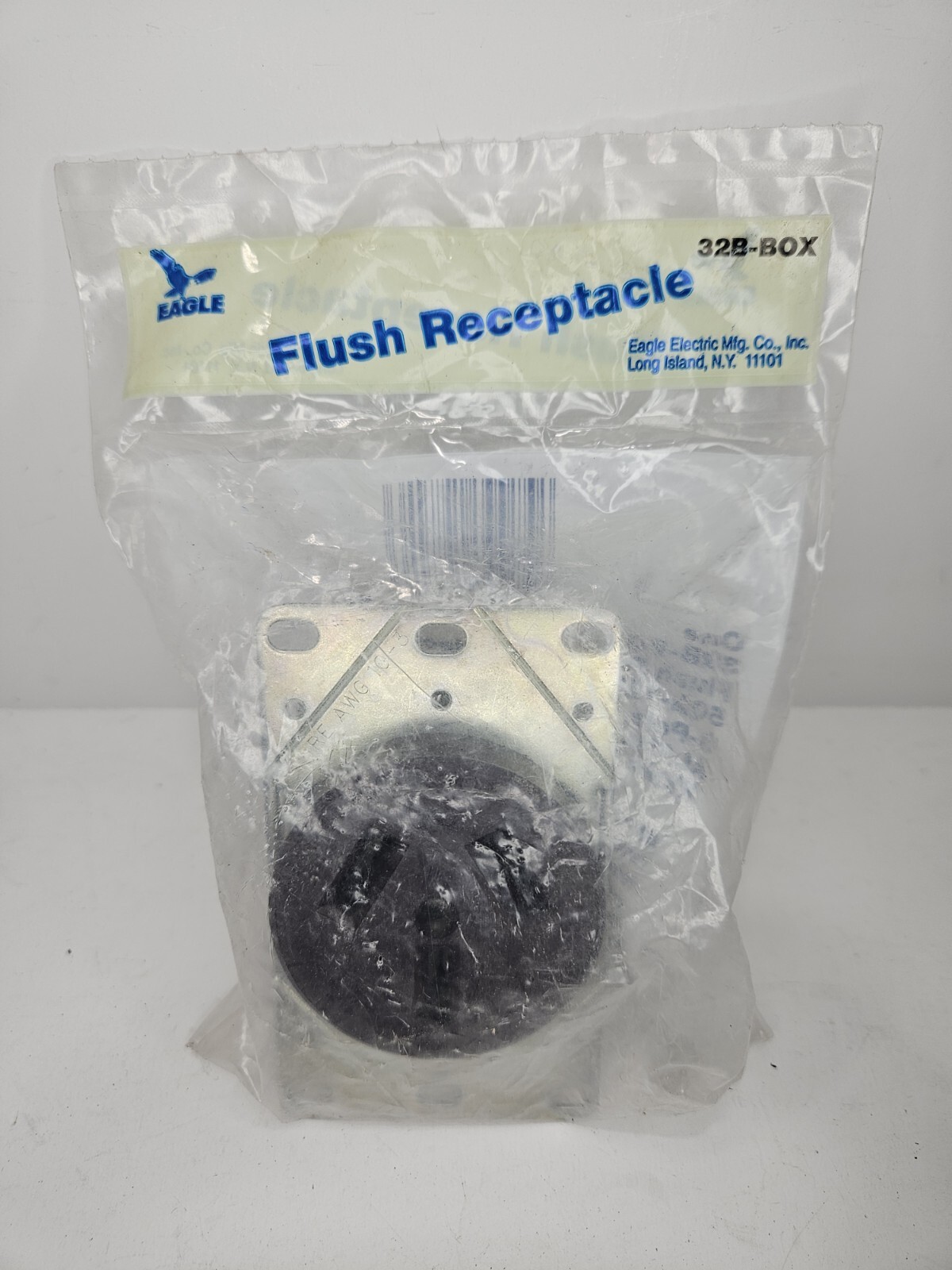 Eagle 32B-Box Flush Mount Range Outlet Receptacle Brown 50A NEMA 10-50R NIP