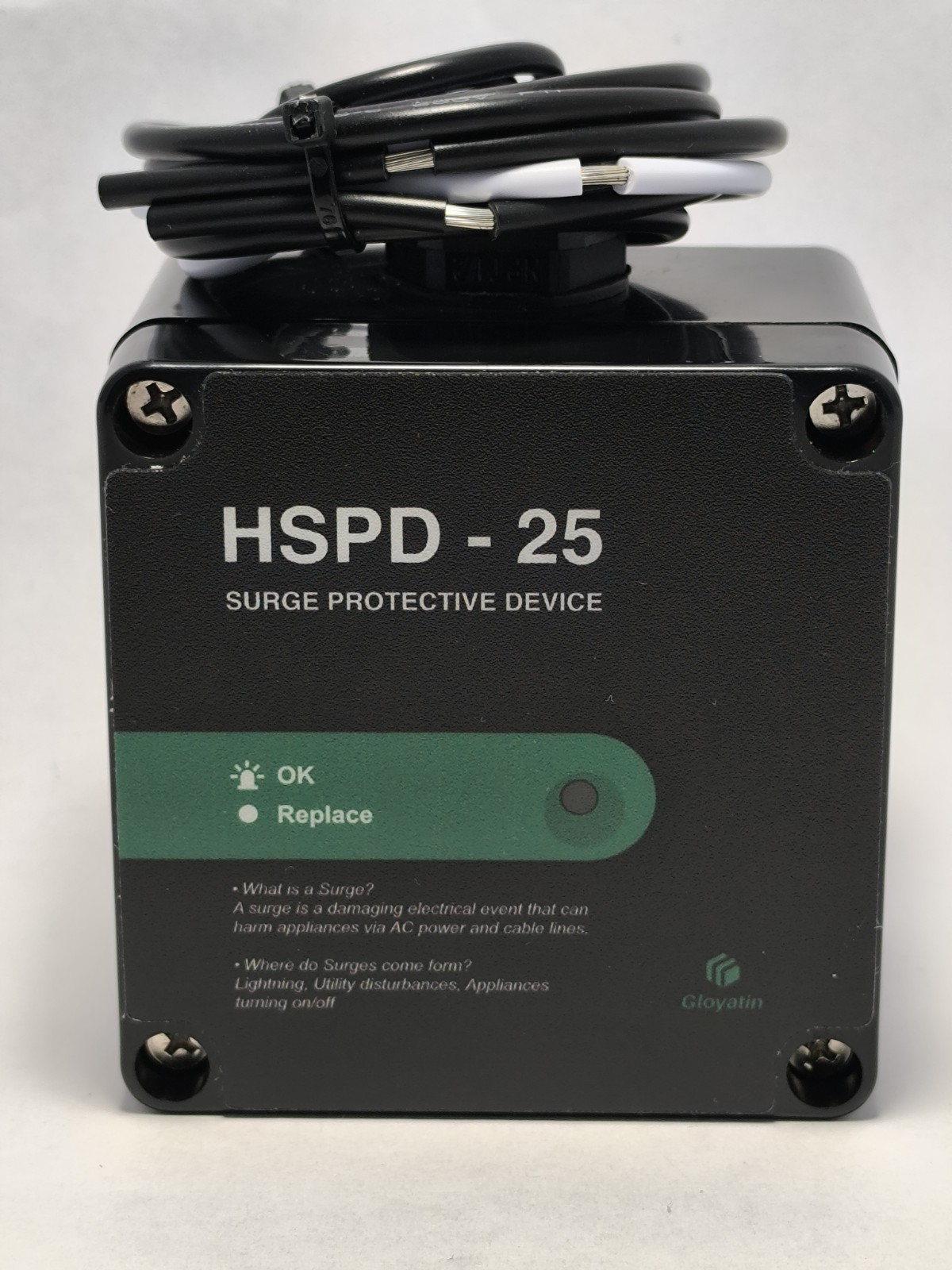 HSPD Square Whole Home Surge Protective Device Type 1 SPD 120/240VAC (HSPD-25)