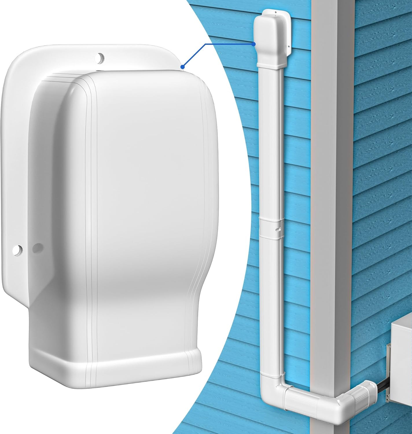 3″ Width Wall Cover, Mini Split Line Set Cover Accessories | for Mini Split Air