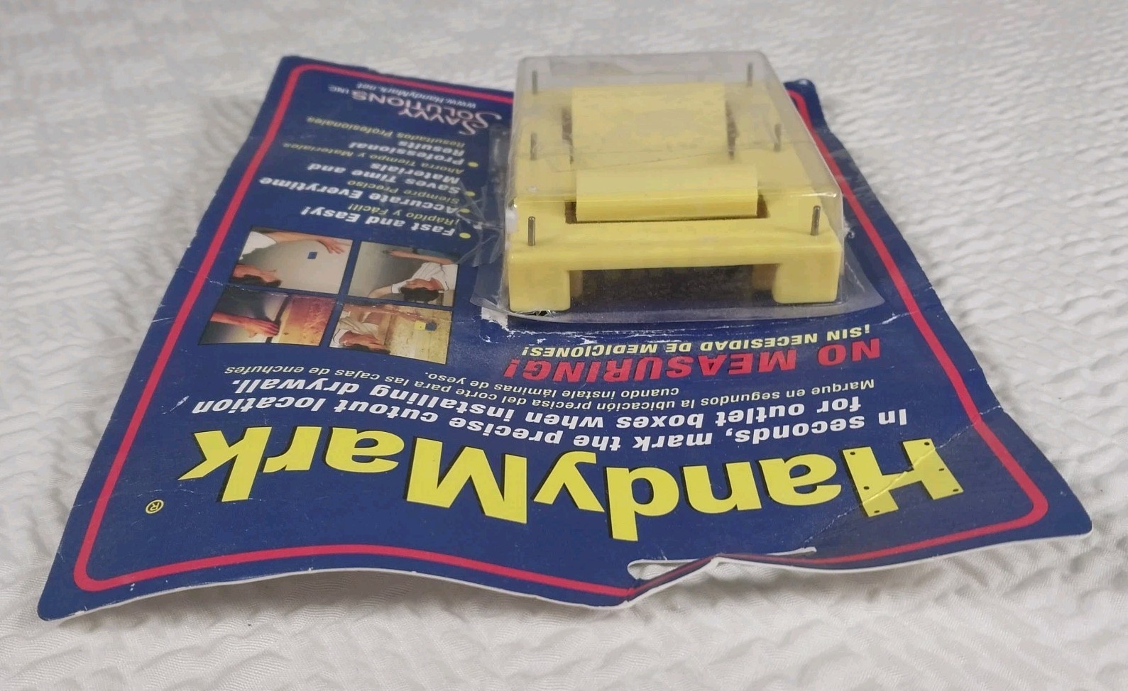 HandyMark Electrical Outlet Box Cutout Jig ABS Plastic Drywall Marking Tool USA