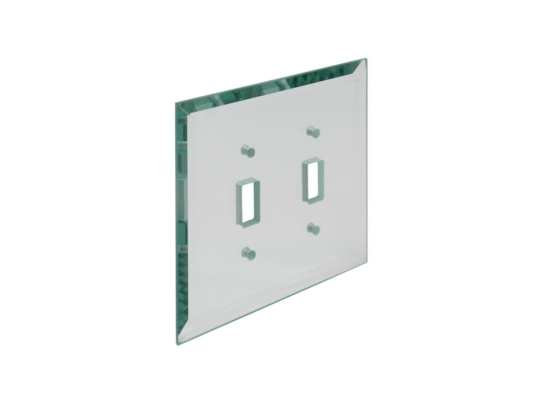 FHC MP8C Clear Double Toggle Glass Mirror Plate