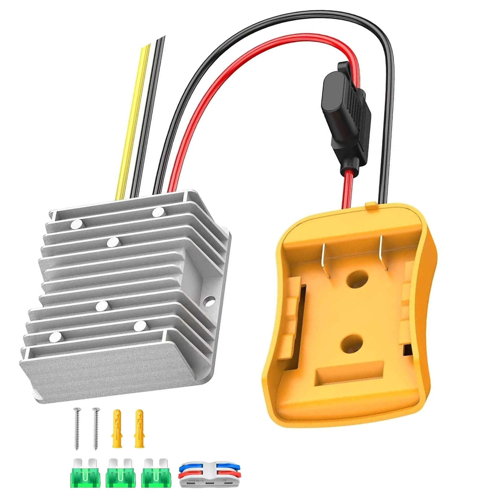 1pcs 20V~12V Step Down Converter for DeWalt 20V Power Wheels Battery Adapter DC