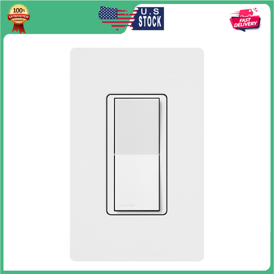 Lutron Caseta Claro Accessory Switch 3 Way for Diva Claro Smart White
