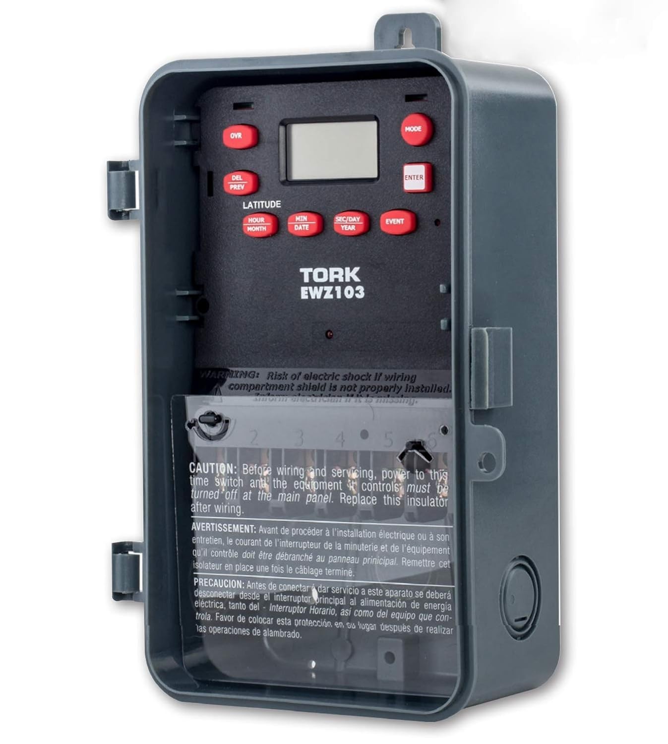 Nsi Ewz103 Astronomic 7 Day Digital Time Switch Dpst 120-277V Ip54