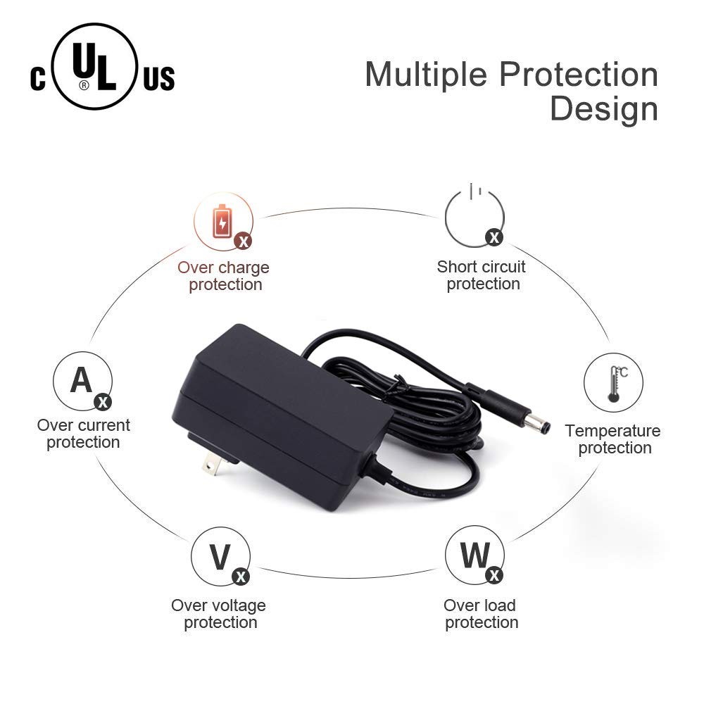 [UL Listed] Maxson 15V 2A Power Supply Charger (Input AC 1 Pack, Black