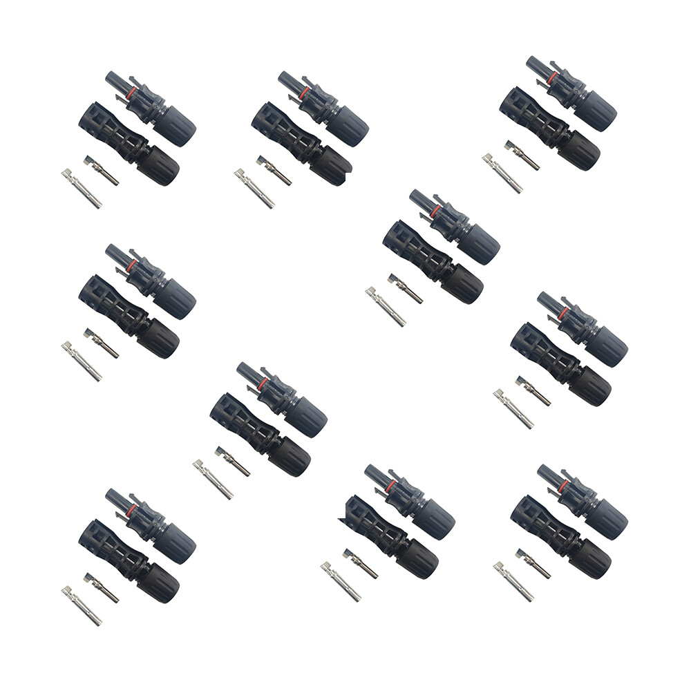10 pair Solar Panel Photovoltaic Connectors Solar Cable Connectors 30A 1500V