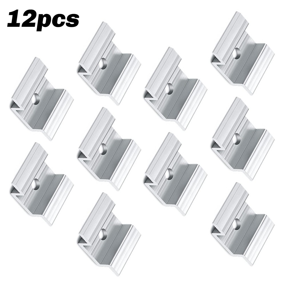 12 X Aluminium Alloy Centre Clamp PV Solar Panels for Frame Heights, Solar5736