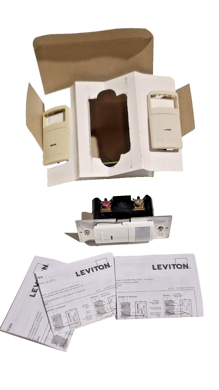 Leviton IPV15-1LZ Decora Manual-On OCC Sensor SP & 3-Way Occupancy Vacancy