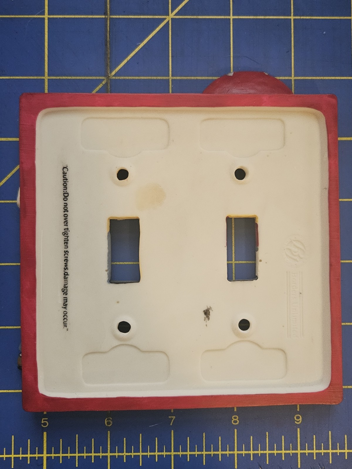 60’s Diner Decor Double Light Switch Wall Plate Resin “Happy Days” Jukebox 3D