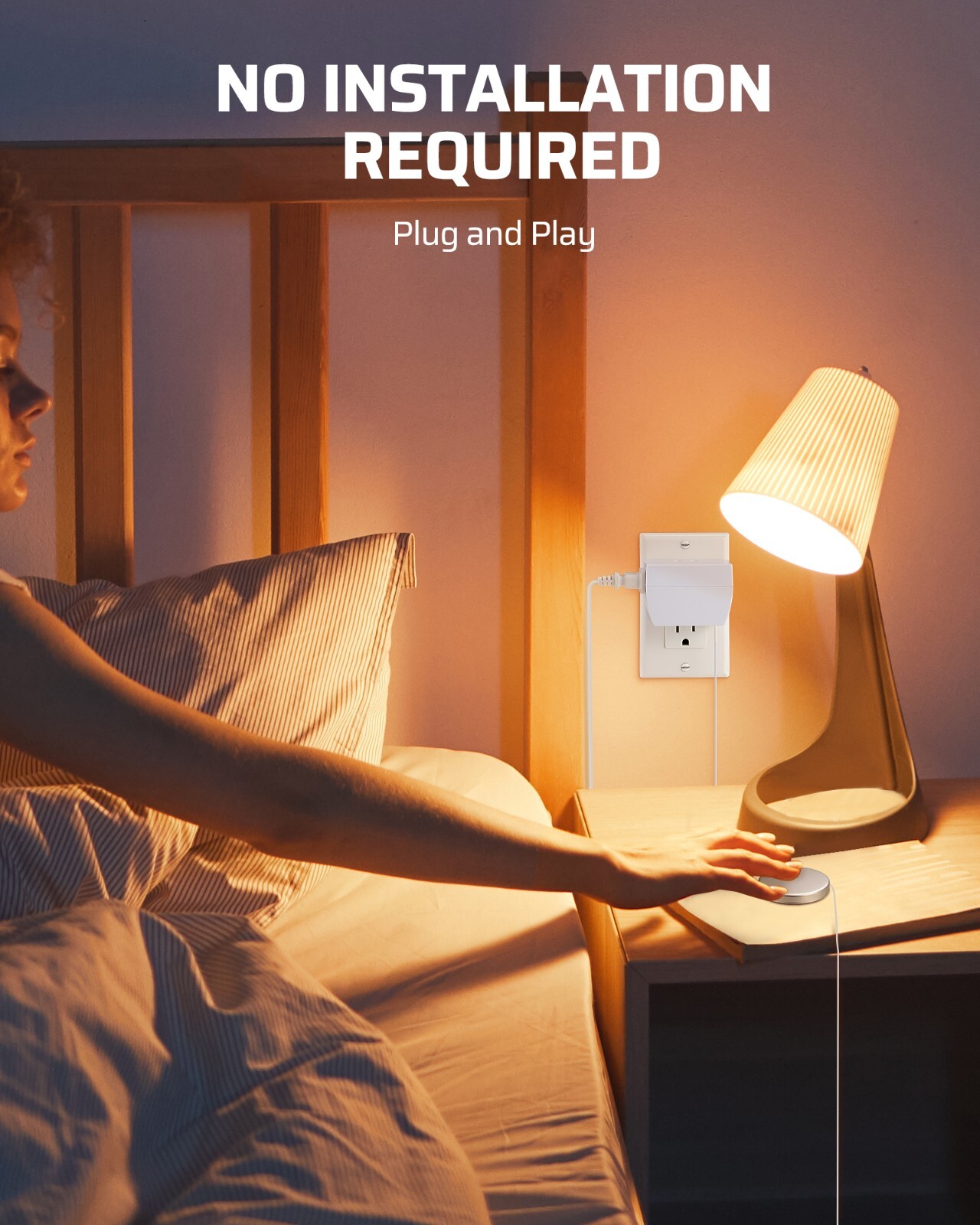 DEWENWILS 2 Pack Touch Dimmer Switch,Dimmable LED/CFL Lights, ETL Listed, White