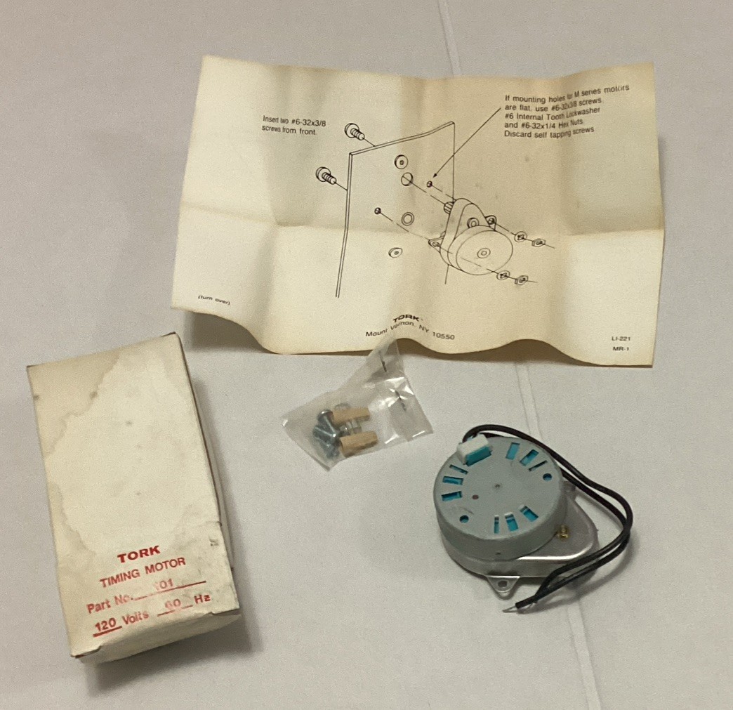 TORK 101 Replacement Timing Motor, 120V AC, 60 Hz