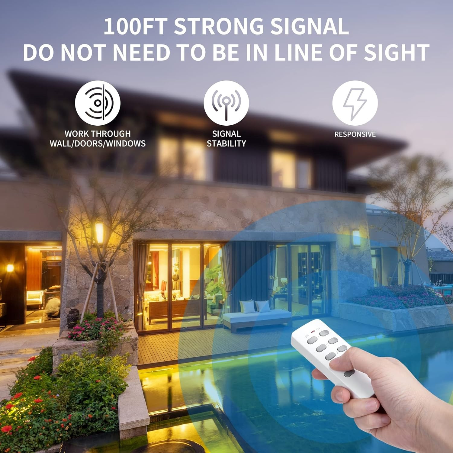 Remote Control Outlet Wireless Light Switch for Household Appliances, Expandable