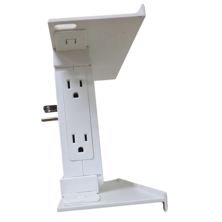 Sharper Image Socket Shelf Ultra White