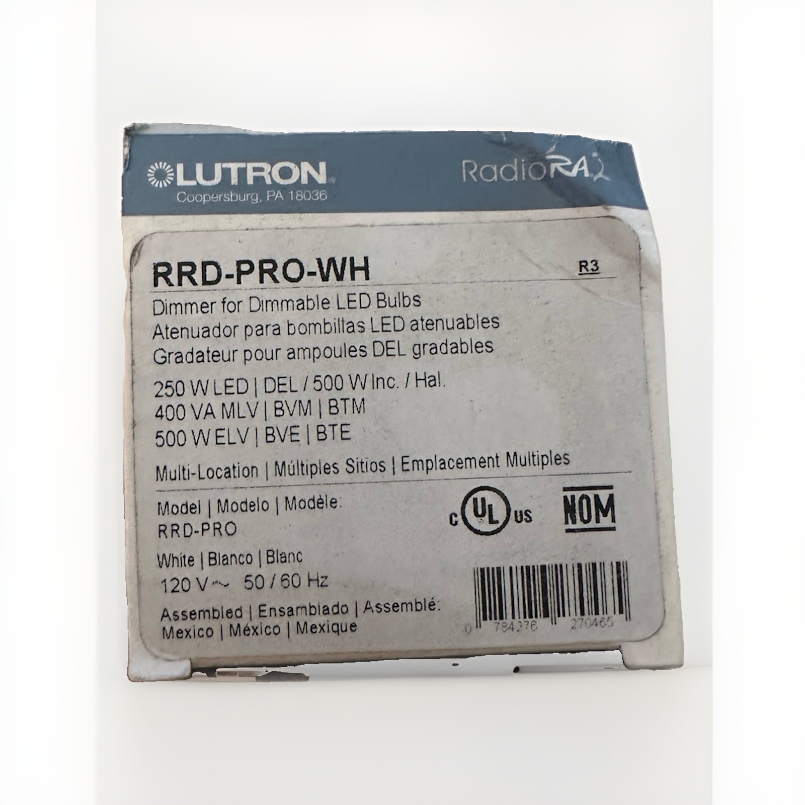 ***BRAND NEW*** Lutron RRD-PRO-WH Radio Ra2 RadioRA RA Dimmer