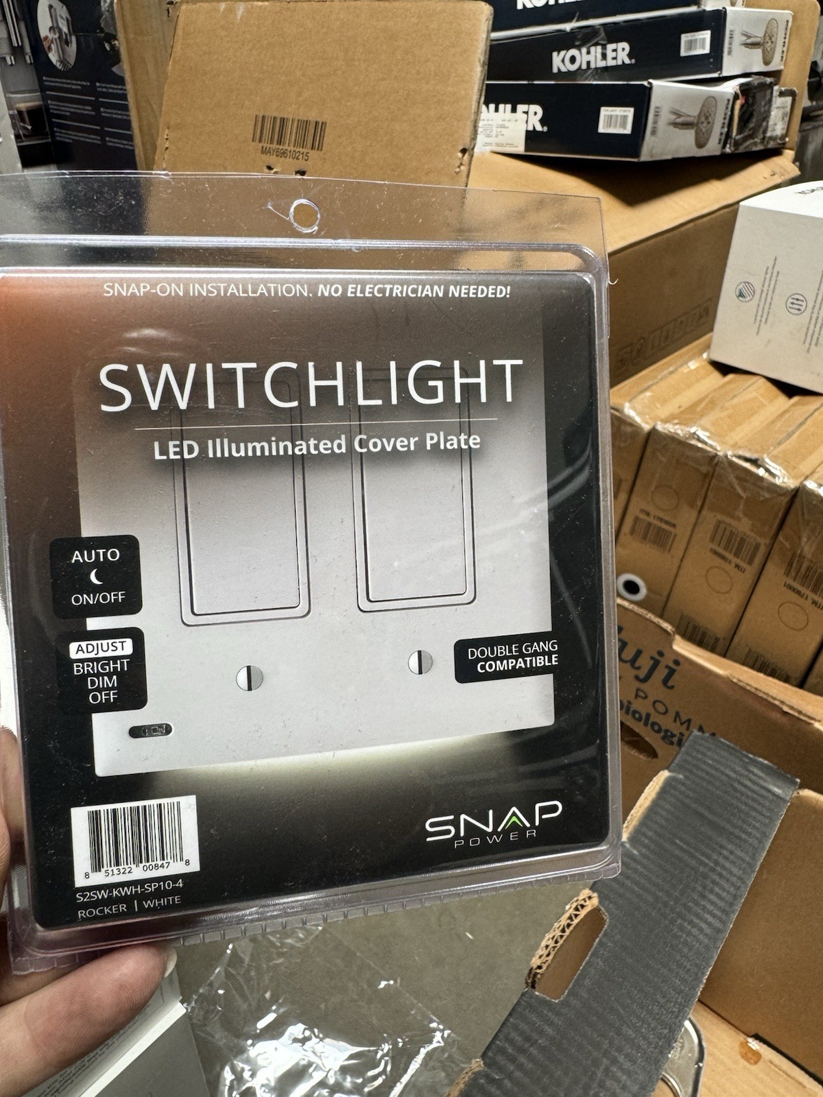 SnapPower GuideLight LED Night Lights Wall Plate New 3Pack