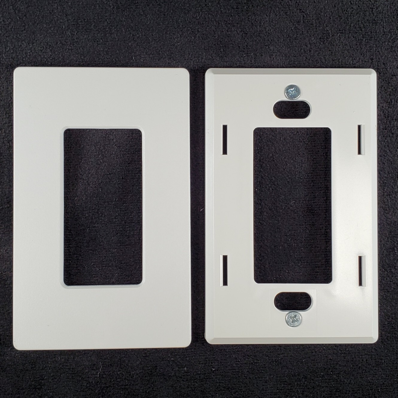 Lutron Lumea 2 Single-Gang Wallplate True White Matte Finish Hidden Screws