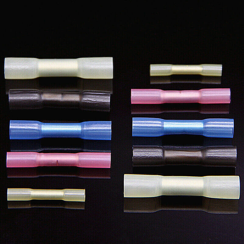 50-500PCS Waterproof Heat Shrink Butt Wire Splice Crimp Connectors Terminals Kit