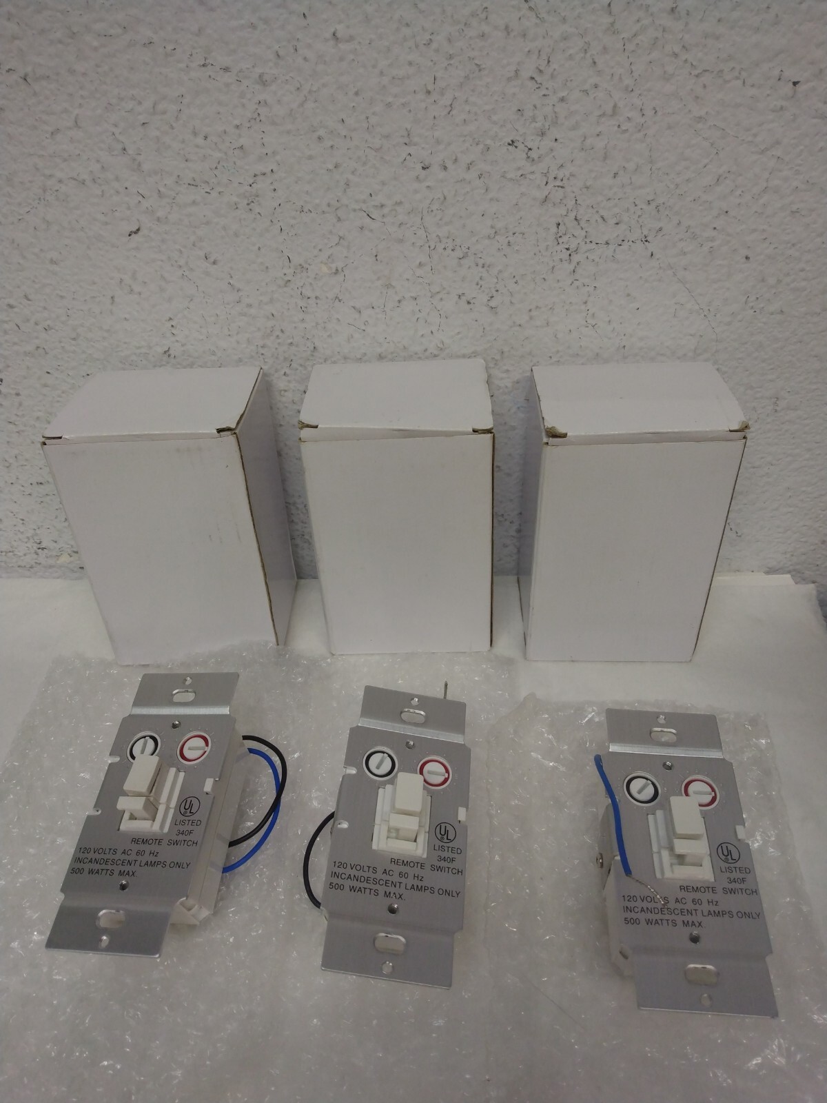 Lot of 3PCs X-10 Pro Wall Switch Module PLW01 – White Remote Lighting