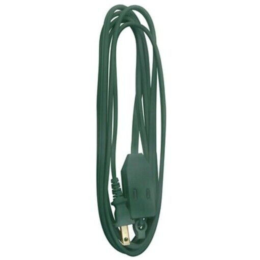 LOT OF 7 Master Electrician 09453ME 12-Feet Vinyl Cube Tap Extension Cord, Green