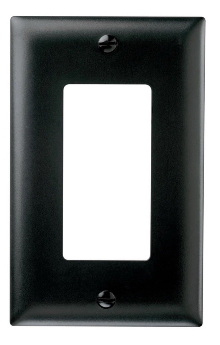 Lot of 48 Pass & Seymour TP26-BK Black 1-Gang Decorator/Gfci Wall Plates New