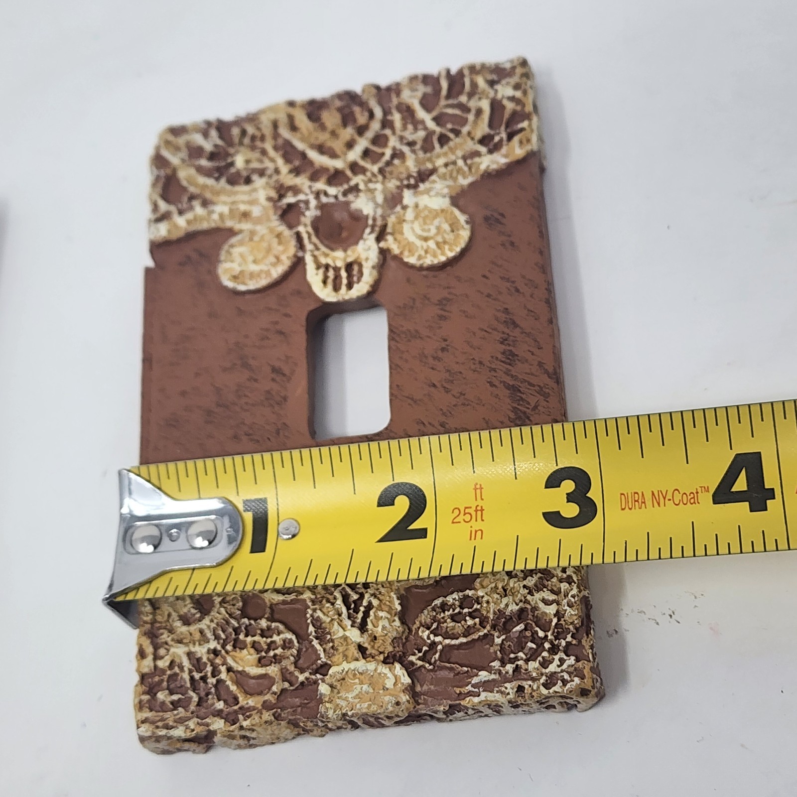 Doily-appliqué Victorian Style Light Switch Plate Cover Set Double, Single 2 pc.