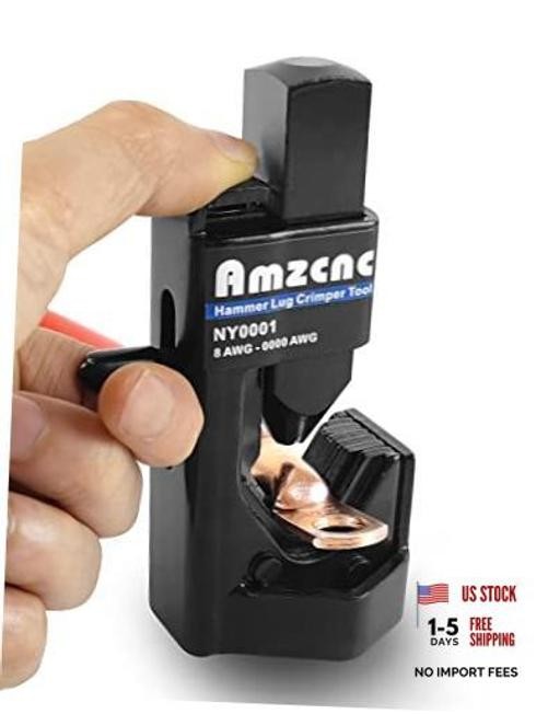 Hammer Lug Crimper Tool – 0000 AWG Battery and Welding Cables( 8 AWG TO 4/0