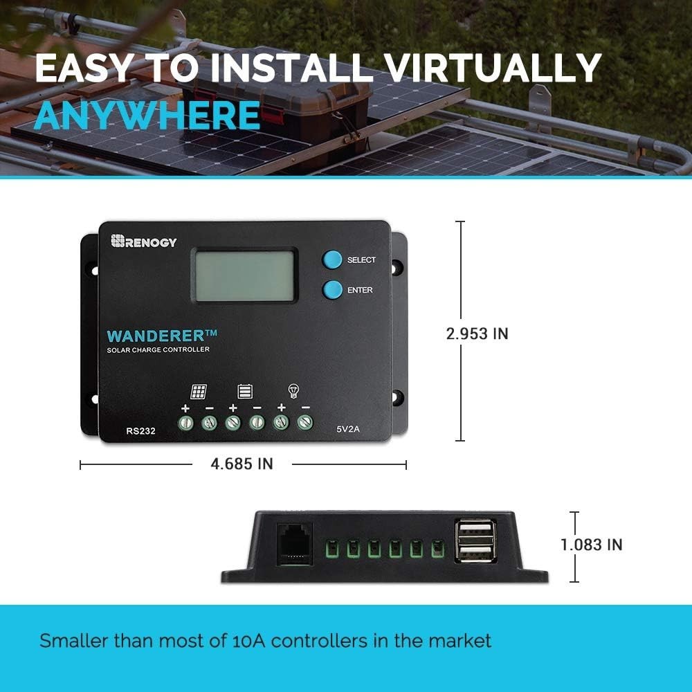 RV Marine Solar Power Controller with Overcharge Protection