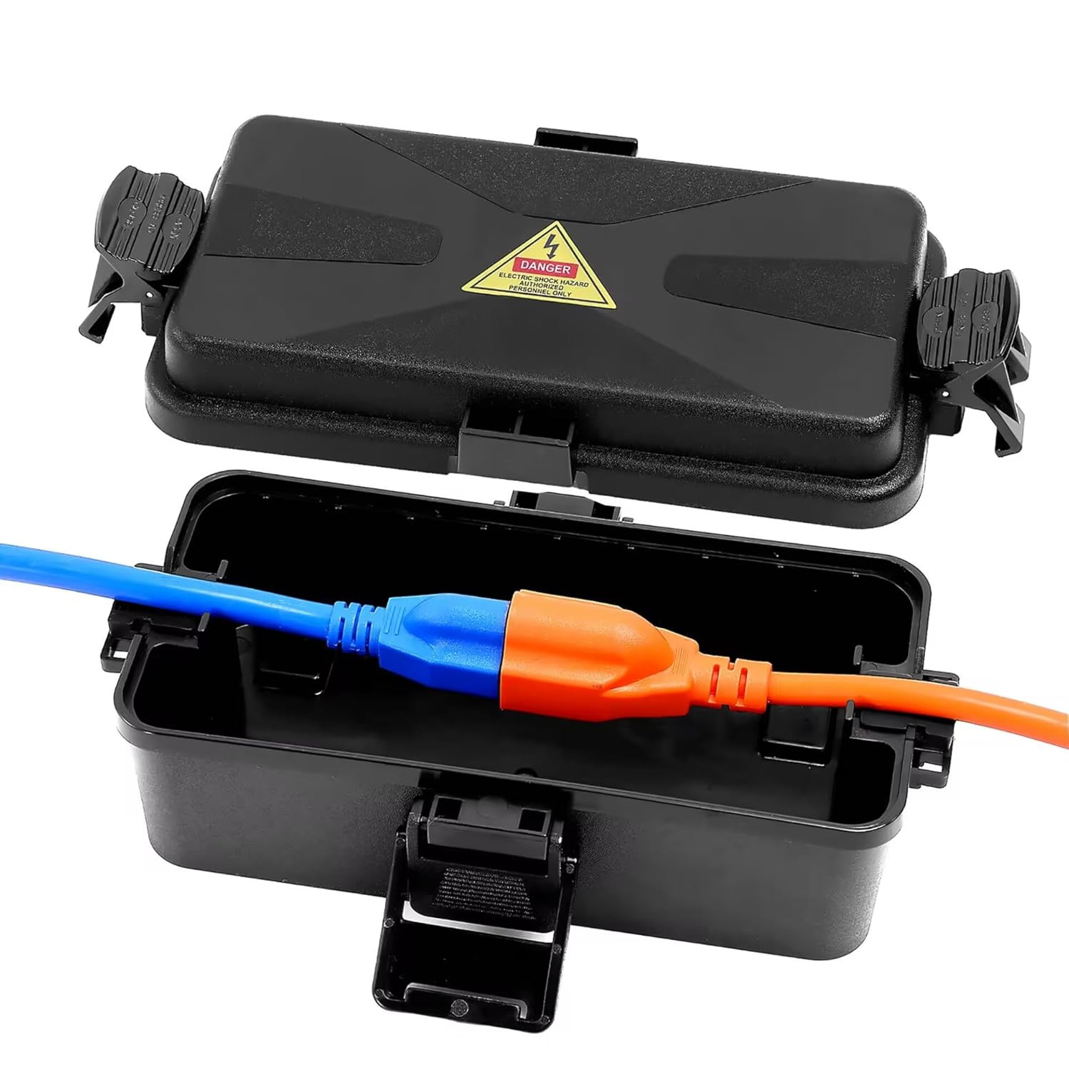 Outdoor Electrical Box Waterproof IP54 Black Outdoor Extension Cord Cover