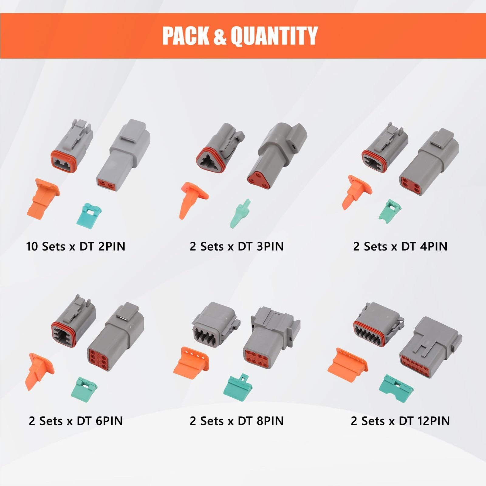 265Pcs Automotive Electrical Wire Connector Kit, 16-22 AWG Crimp Terminal Plu…