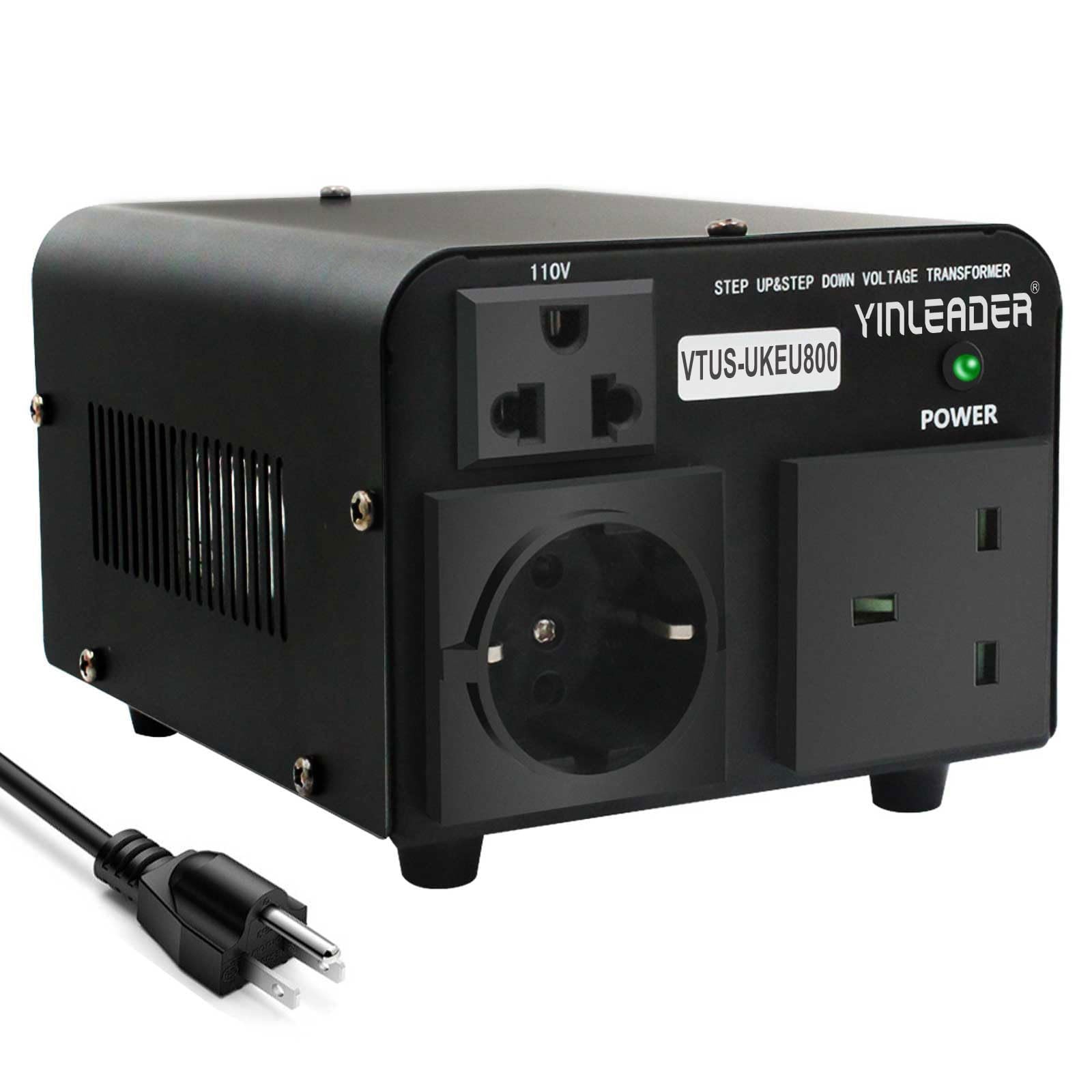 800W Voltage Converter Step Up/Down 110-120V to 220-240V w/ US Cord Only