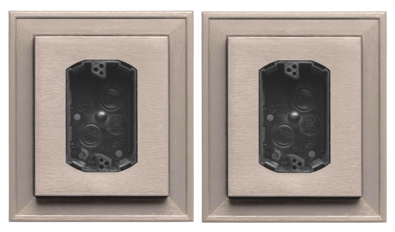 2 Pack Mid America Electrical Block Mount Outlet Boxes – 7″ x 8″ – Clay #008