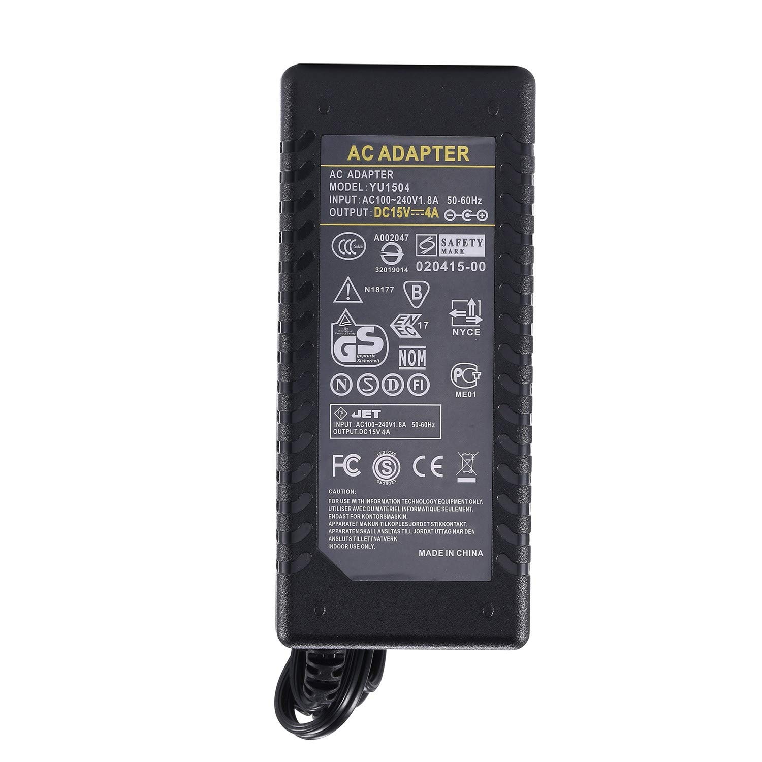 15V 4A Power Supply – COOLM 60W Adapter
