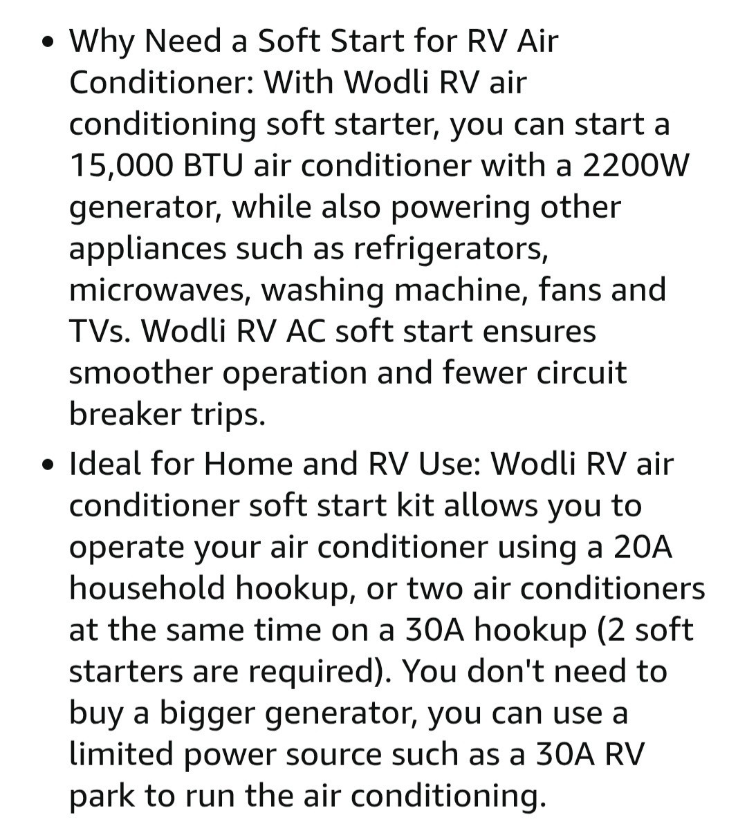 Soft Start for RV Air Conditioner, Upgraded HVAC RV AC Soft Start Kit for RV,