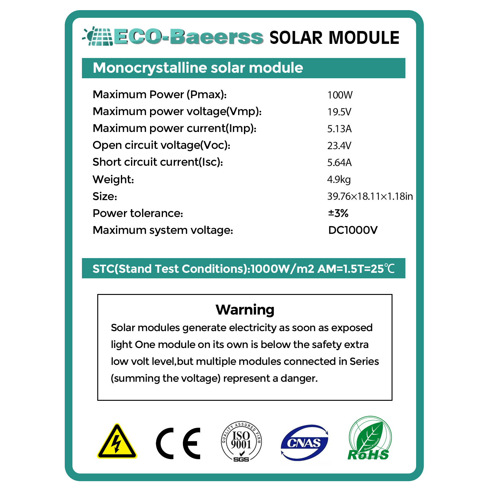 100W 200W 400W 1000Watt 12V Monocrystalline Solar Panel Home RV Camping Off Grid