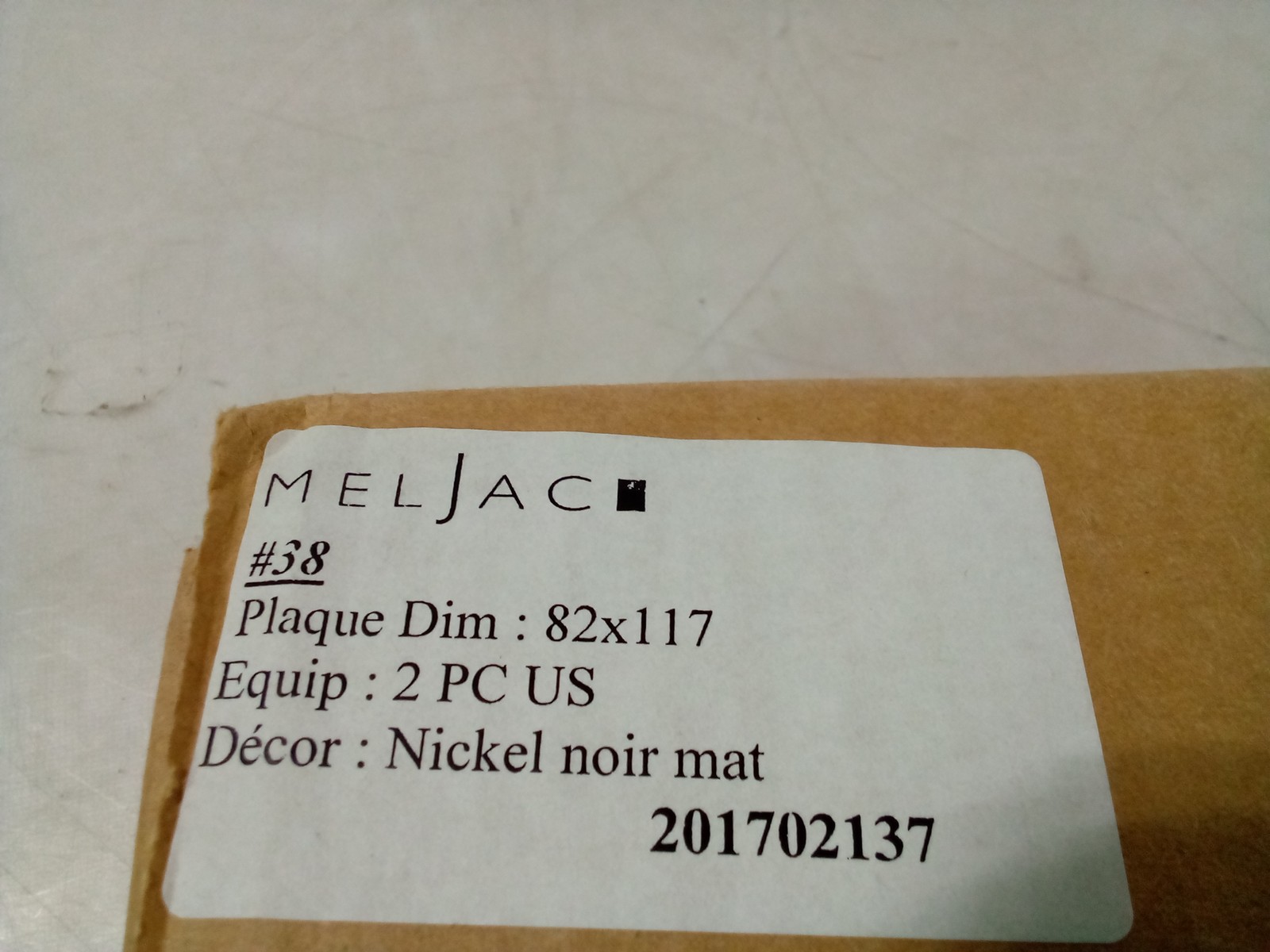 Meljac USA Modern Metal Duplex Outlet, Matte Black Nickel
