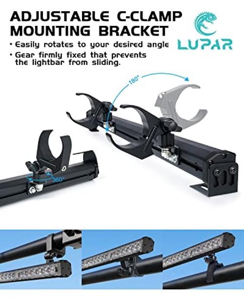 UTV Chase Lightbars C-Clamp Mounting Bracket Universal Fits 1.75″ – 2 Inch