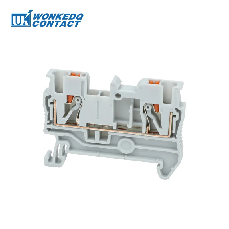 10Pcs PT 2.5 Push-in Terminal 2.5mm² Cable Electrical Connector DIN Rail Termina