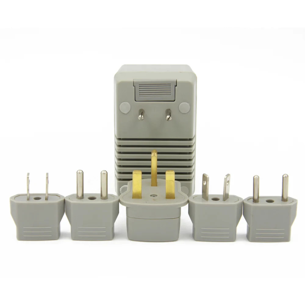 Worldwide Travel Voltage Converter Selectable 50W/1600W with 5 Plug Adapters Kit