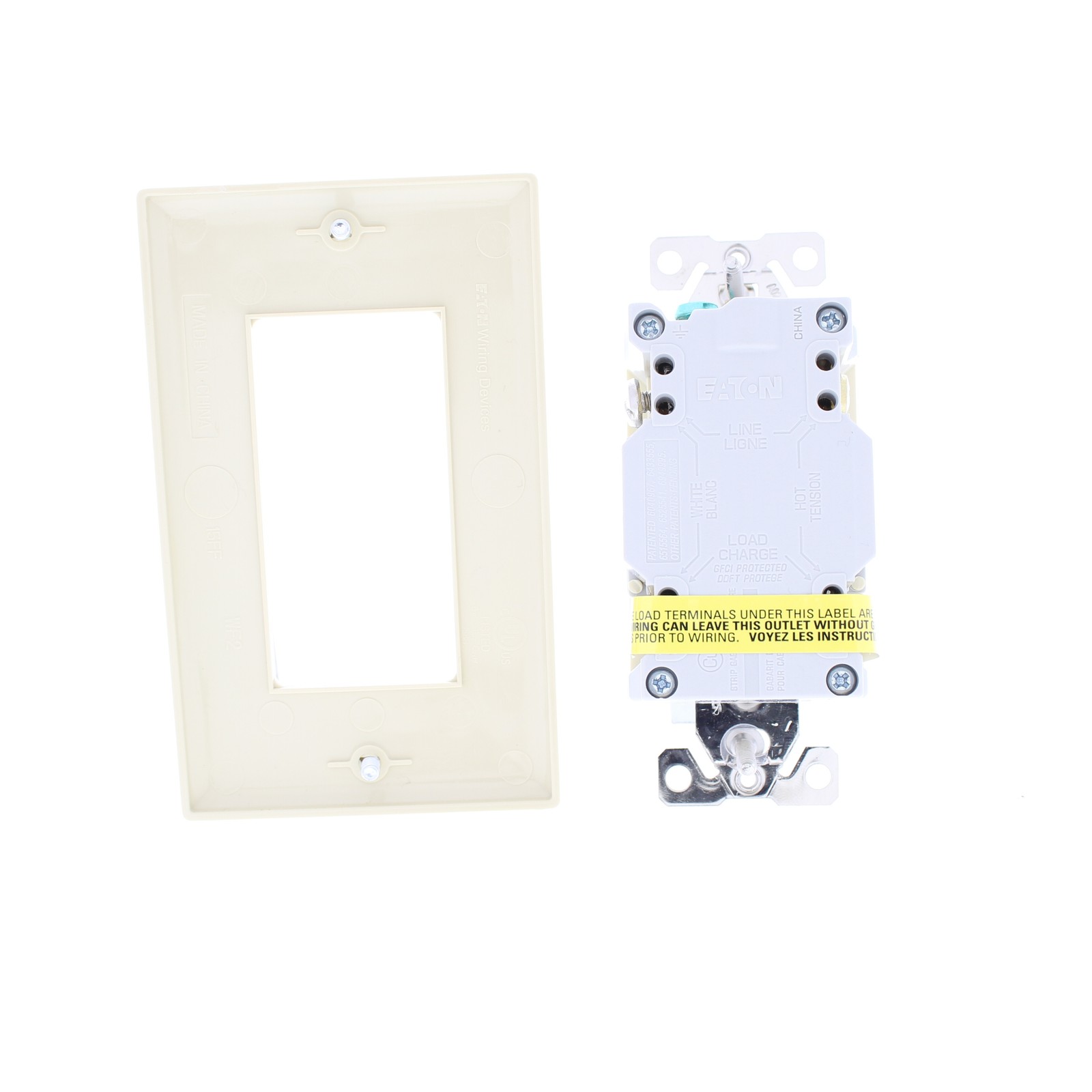 10 Eaton Ivory Tamper/Weather Resistant GFCI Outlet Receptacles 15A TWRSGF15V