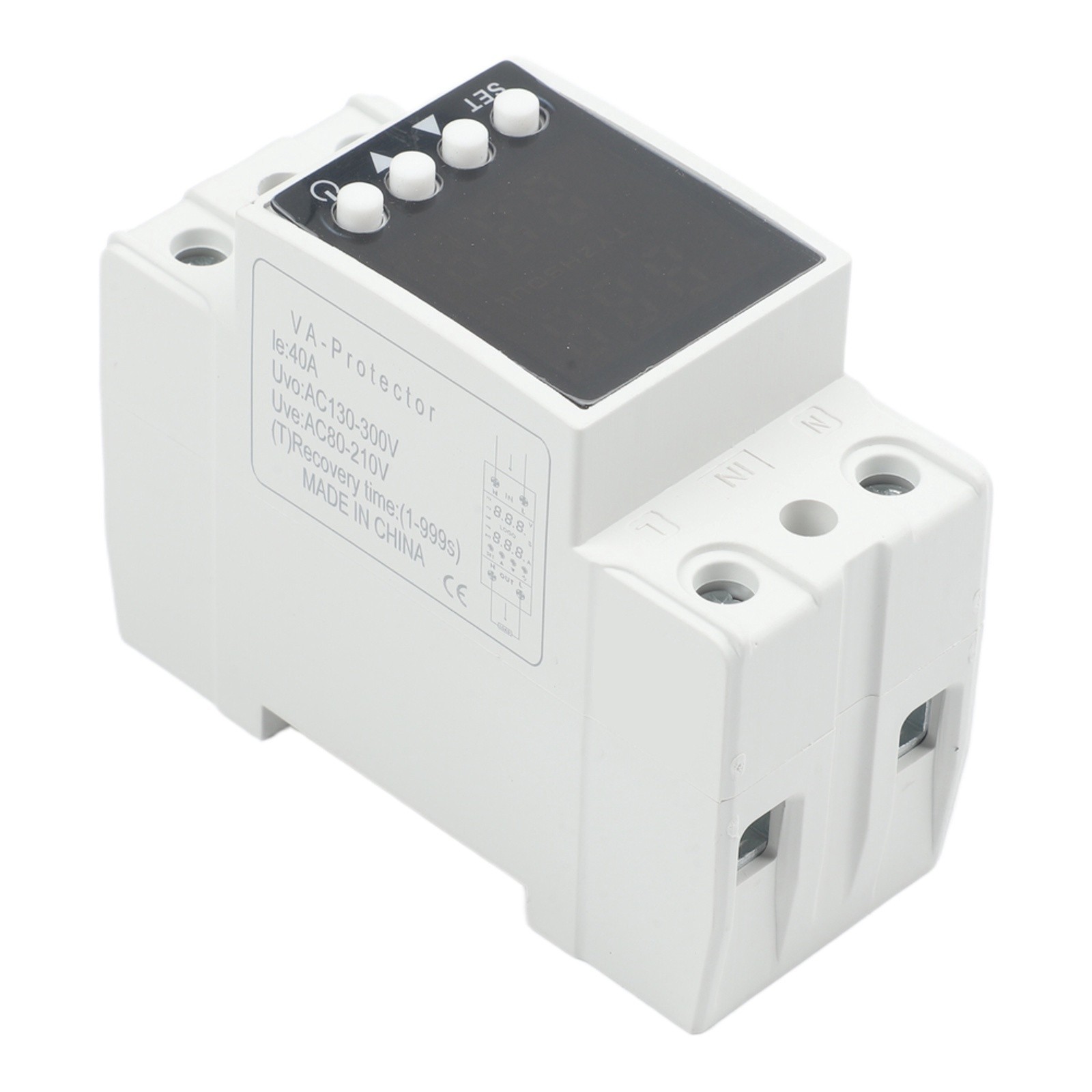 Smart Voltage Protector Device with Dual Display for Over Under Current Safety