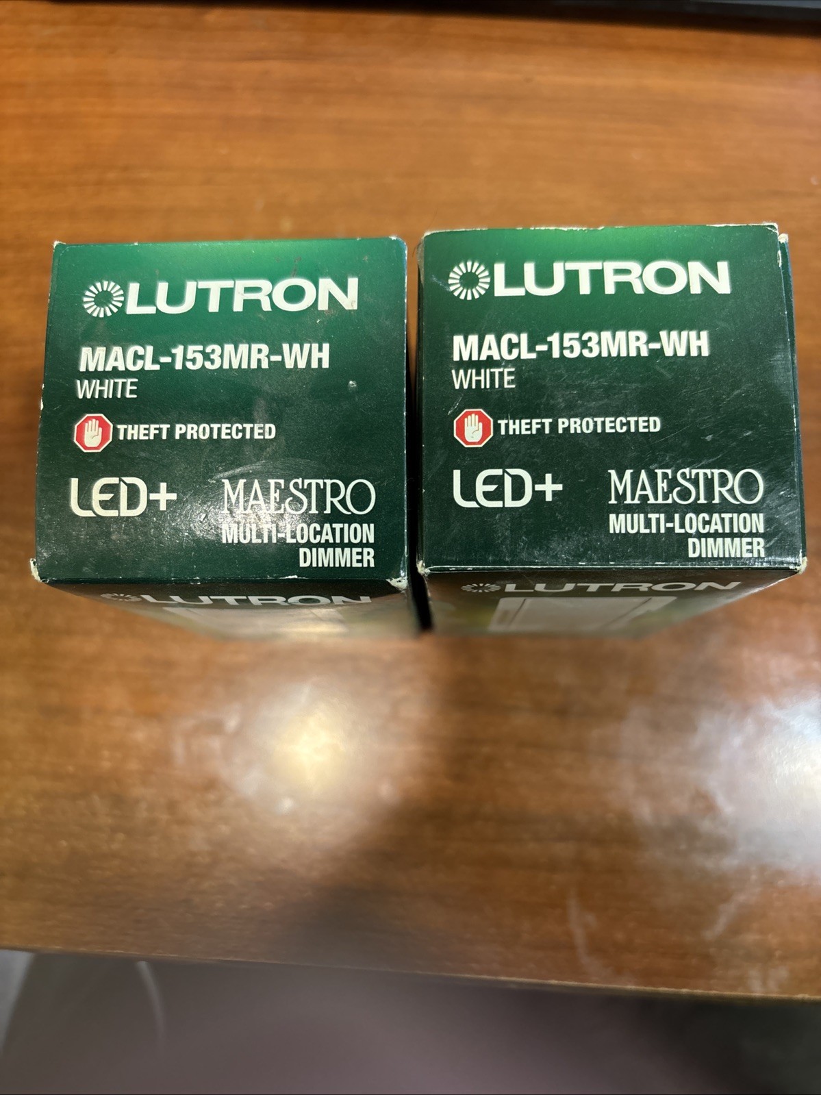 LOT of 2 Lutron Maestro MACL-153MR-WH Dimmers – LED/CFL White NIB! SEALED! CL